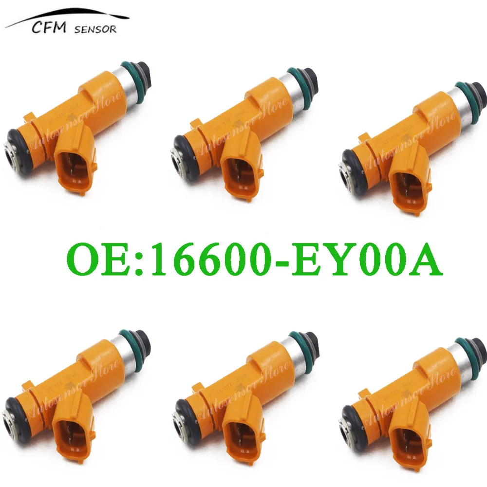 6pcs New Brand 16600 EY00A Fuel Injector Nozzle For NISSAN INFINITI G37