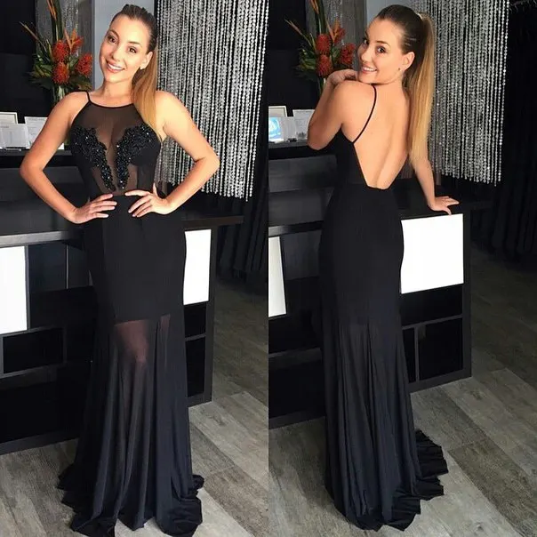 New-Arrival-Black-Lace-Long-Evening-Dress-Sheath-Chiffon-Backless-Sequined-Special-Prom-Dress-2017-Party