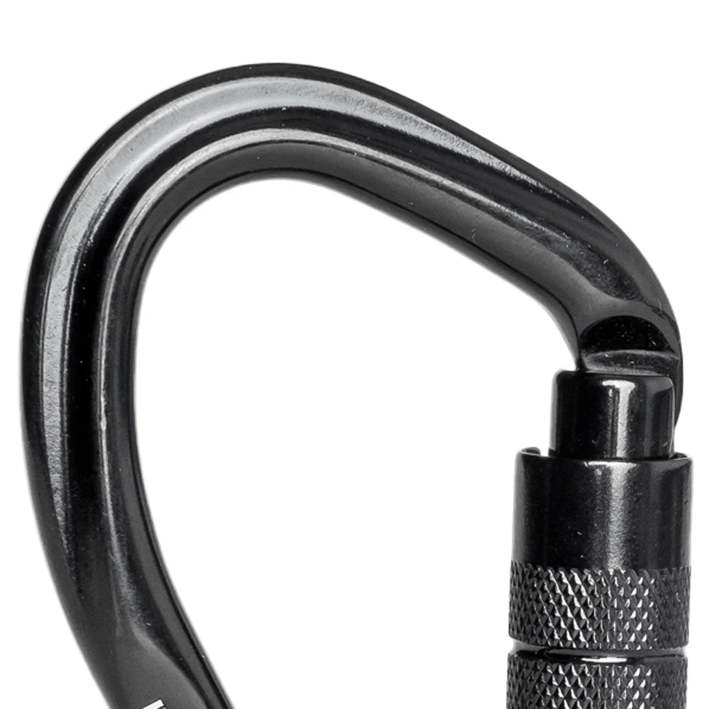 23KN Climbing Carabiner Mountaineering D Type Metal Clip Auto Locking D Carabiner Clip Heavy Duty Rock Climbing Carabiner