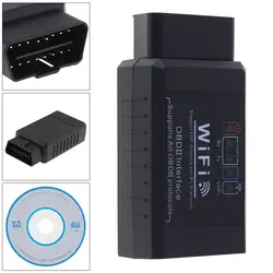 ELM327 V1.5 OBD2 сканер WiFi OBD II ELM 327 Автомобильная Автомобильный сканер для диагностики инструмент читать ясно код ошибки для IOS и Android