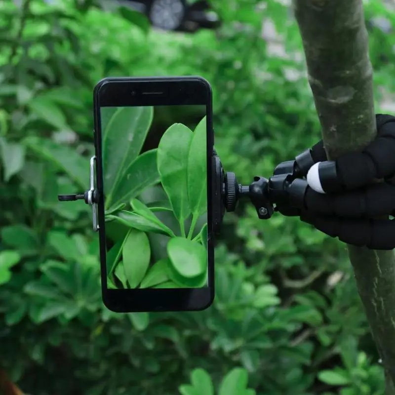 Гибкий держатель камеры телефона с осьминога штатив Кронштейн 360 градусов Поворотный Стенд крепление монопод с зажимом для телефона