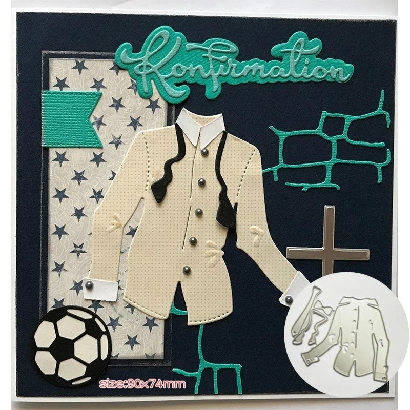 Man Shirts Metal Cutting Dies Scrapbooking Embossing Paper Card Craft Decor DIY