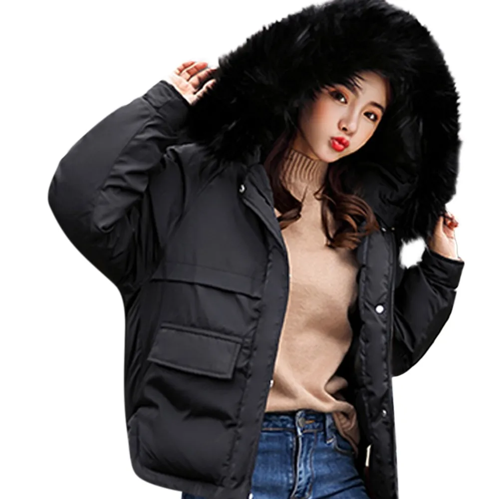 

2019 Real New Arrival Down Jacket Winter Jacket Women Single Full Slim Hair Cotton-padded Clothes Ladies Big Jacket Coat 10