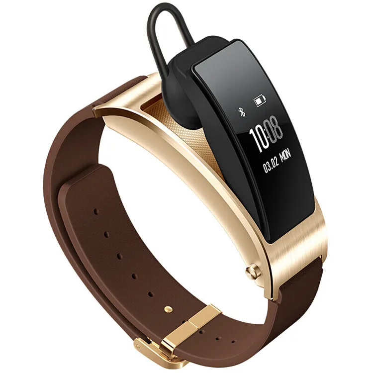 Смарт-браслет huawei TalkBand B3 Talk Band Dial ответ на звонки Bluetooth 0," oled-экран носимые спортивные браслеты - Цвет: Business Brown