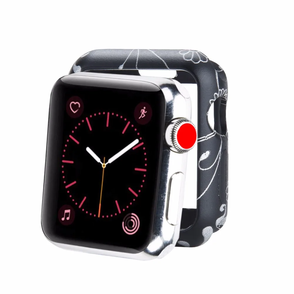 

Odog NEW Fall Resistance Soft Silicone Case for Apple Watch iWatch Series 1 2 3 Cover Frame Full Protection 42mm 38mm Strap Band