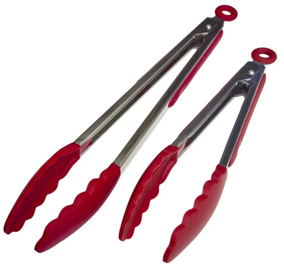 

2pcs/set 9inch 12inch Silicone Kitchen Tongs Sets Salad BBQ Tongs Kitchen Bakeware Accessories Utensils
