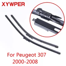 Щетки стеклоочистителя XYWPER для peugeot 307 2000 2001 2002 2003 2004 2005 2006 2007 2008 автомобильные аксессуары мягкие резиновые стеклоочистители