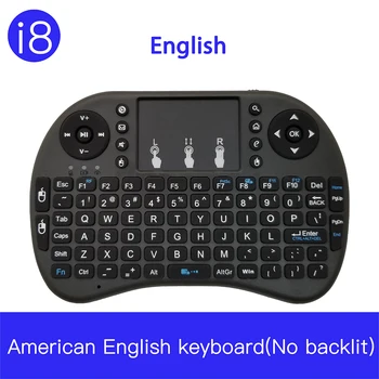 

American English i8 No Backlit Mini Wireless Keyboard 2.4GHz with Touchpad Keyboard Mouse for Mini PC Smart TV Android TV Box