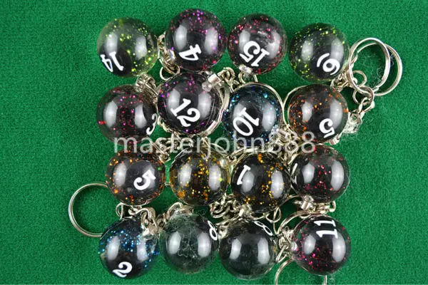 Lots of 16pcs Spark Pool Billiard Snooker Ball Key...