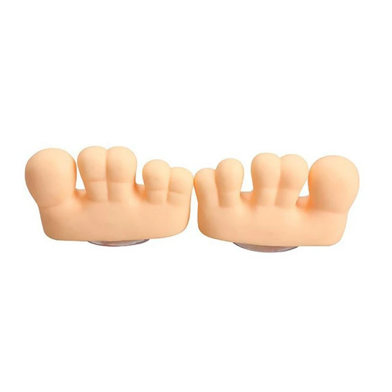 New Creative Funny Cute Toe Foot Shaped Pen Pencil Toothbrush Holder Stand Mount Seat Rack Wear-resistant Durable Easy Use C030101