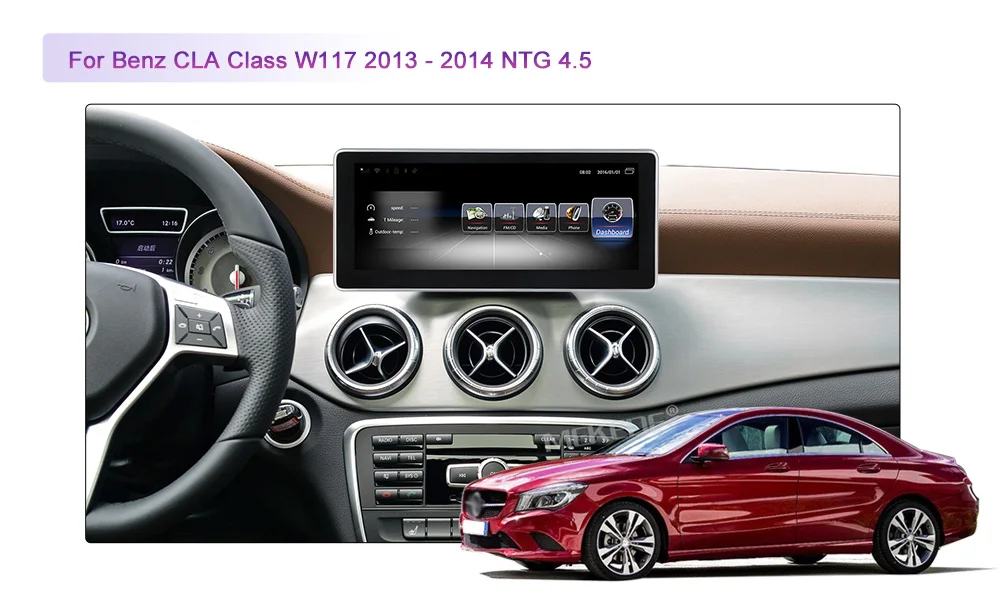 Sale MEKEDE 3G RAM 32G ROM Android 7.1 4G LTE car multimedia player for Mercedes Benz CLA Class W117 2013-2018 GPS Navigation radio 3