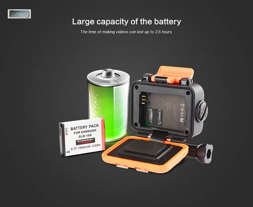 SOOCOO S60 WiFi 1080P спортивная экшн видеокамера 170 градусов широкоугольная камера +