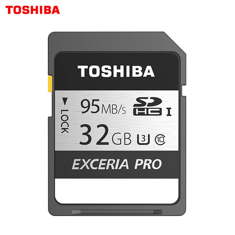 Toshiba 95 МБ/с./с 16 ГБ 32 ГБ SDHC карта UHS U3 класс 10 64 Гб SDXC карта памяти для Canon Nikon SLR камера видеокамера DV