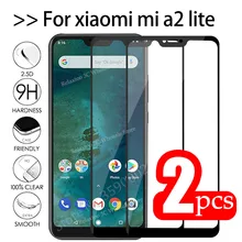 2 pièces mi A2 Lite verre trempé verre pour xiaomi mi a2 lite verre de protection sur Xio mi a2 A2lite mi a2lite A 2 Film de sécurité léger(China)
