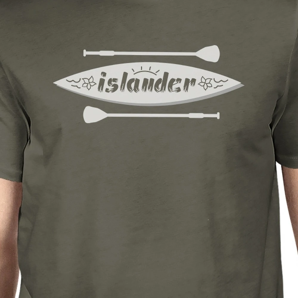 365 Printing Islander Paddle Board Men Black Tee Shirt Lightweight Summer Shirt (1)