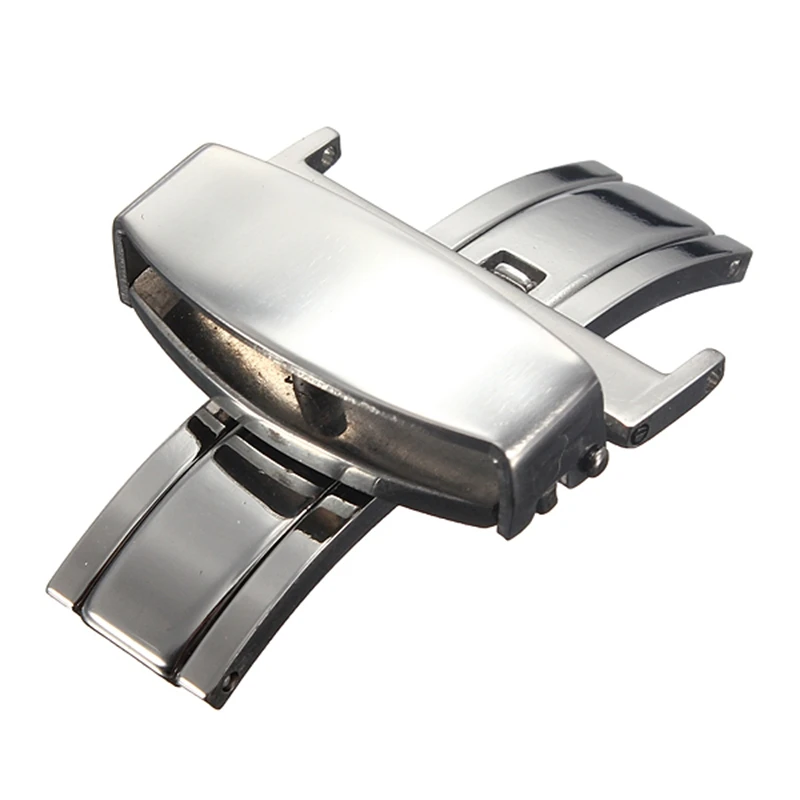 

1Pcs Beautiful Design 6sizes Sinlestas Steel Butterfly Deployment Clasp Watch Strap Deployant Buckle THICK Solid