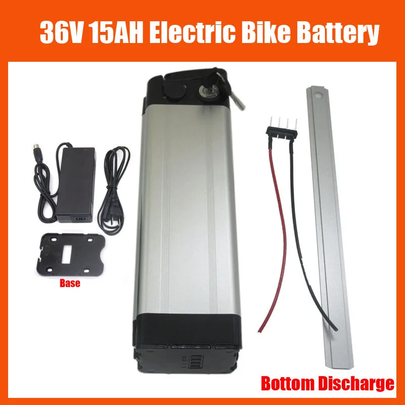 500W 36 V электрический велосипед Батарея е байка 36В 15AH литий серебряные рыбы серые