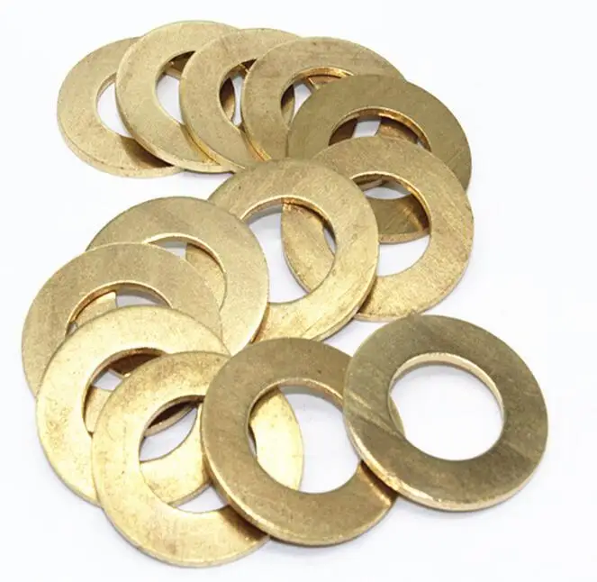 10pcs/Lot Brass Flat Washers Hardware Gasket with Size M8x24x1.5in