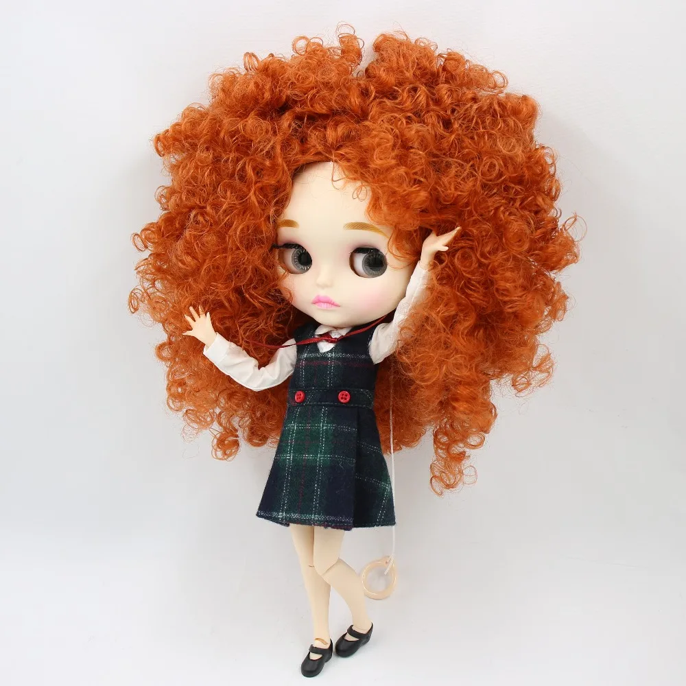 Neo Blythe Doll with Ginger Hair, White Skin, Matte Pouty Face & Custom Jointed Body 2