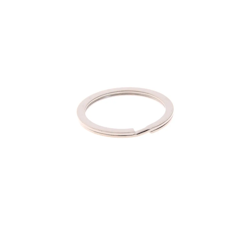1,5x25 мм полированный серебряный цветной брелок для ключей, разделенное кольцо с короткой цепочкой, брелки для женщин и мужчин, DIY Брелки, цепочки, аксессуары