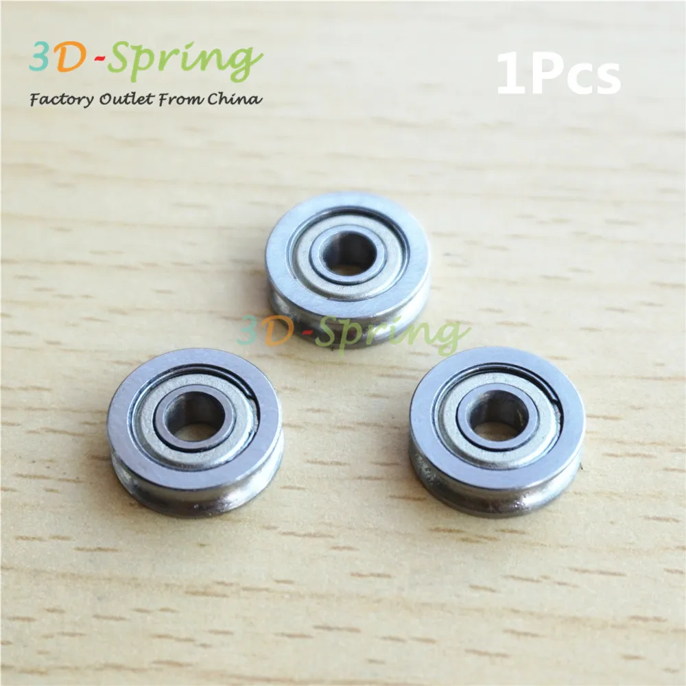 

1Pcs 3D Printer MK8 U604ZZ 604UU 4x13x4 4*13*4 U-shaped Bearing Extruder Round Wheel Gear Fitting Pulley