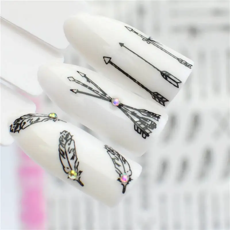 YWK 30 дизайнов ананас Водные Наклейки водяные наклейки для ногтей декоративные обертывания маникюр - Цвет: F216