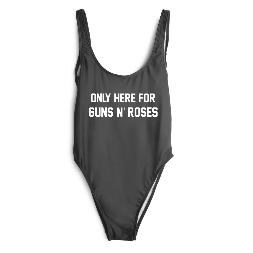 ONLY HERE FOR GUNS N' ROSES Swimsuit Swimwear Jumpsuits Rompers Women