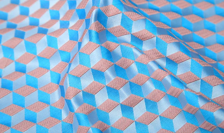 CF269 1 ярд 3 цвета геометрические алмазные жаккардовые парчи ткань сумка подушка платье для женщин Ткань DIY материал для шитья