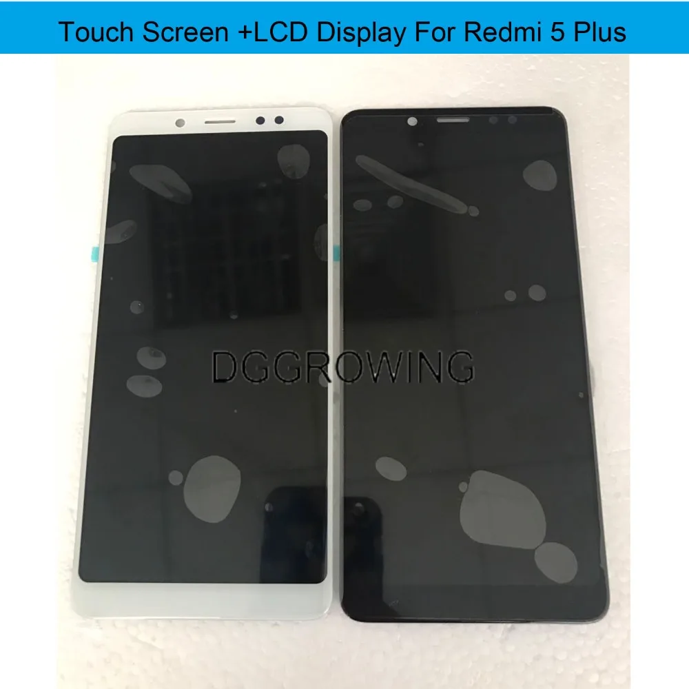 

VDG Pass Texed Good Quality 10PCS/ Lot lcd Touch Screen Touch Replacement For 5.99" Redmi5 Plus / Note 5 Global+Free Shipping