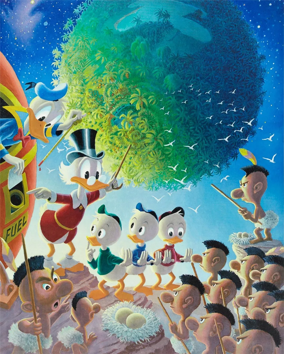 Scrooge McDuck HD холст печать живопись художественное оформление Современный домашний