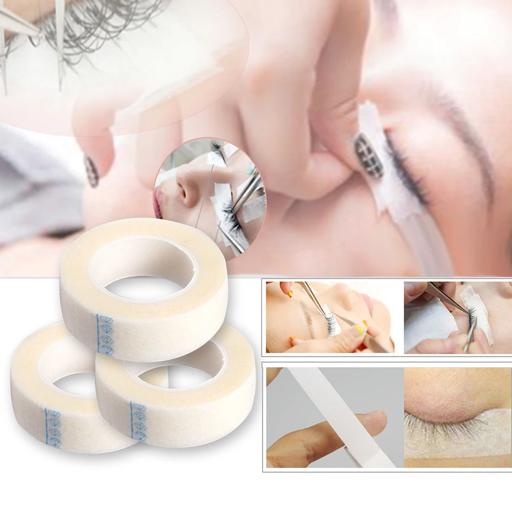 

5 Rolls Wholesale Breathable Easy To Tear Supply Medical Tape Technician Under Patches Eyelash Extension Eyelash Extension Tape