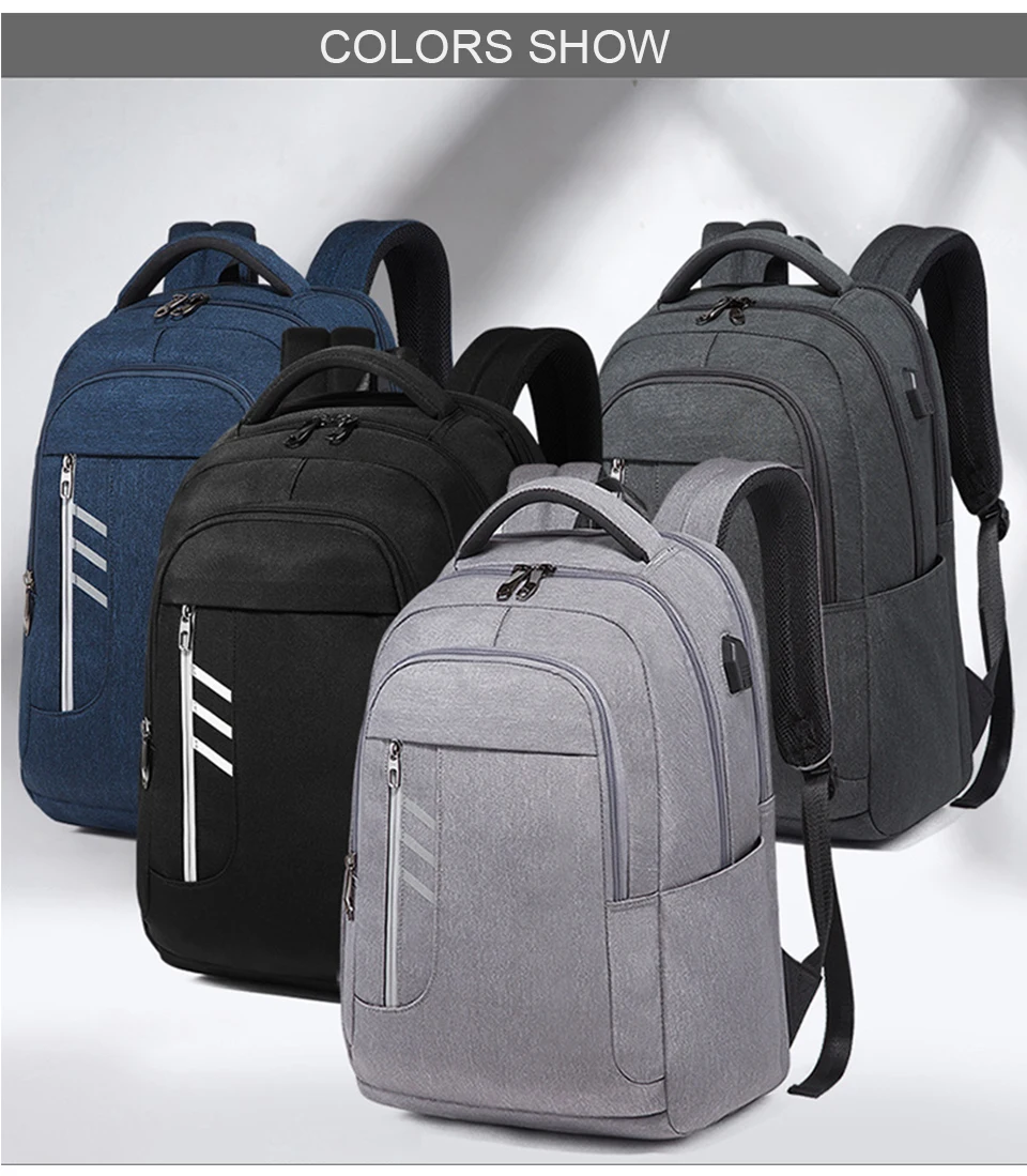 Men Backpack Male Laptop 17'' 15.6 Backpacks Waterproof Women Bag Pack Student Notebook Backpacking USB Charging Female Mochila (19)