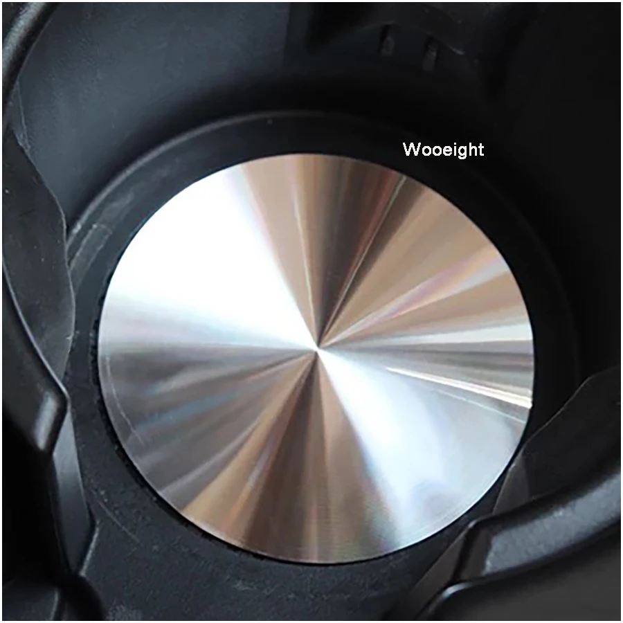 Wooeight 2Pcs Silver Mental Car Water Cup Holder Mat Trim For Land Rover Range Rover Sport Vogue Discovery 4 5 Car Decoration (6)