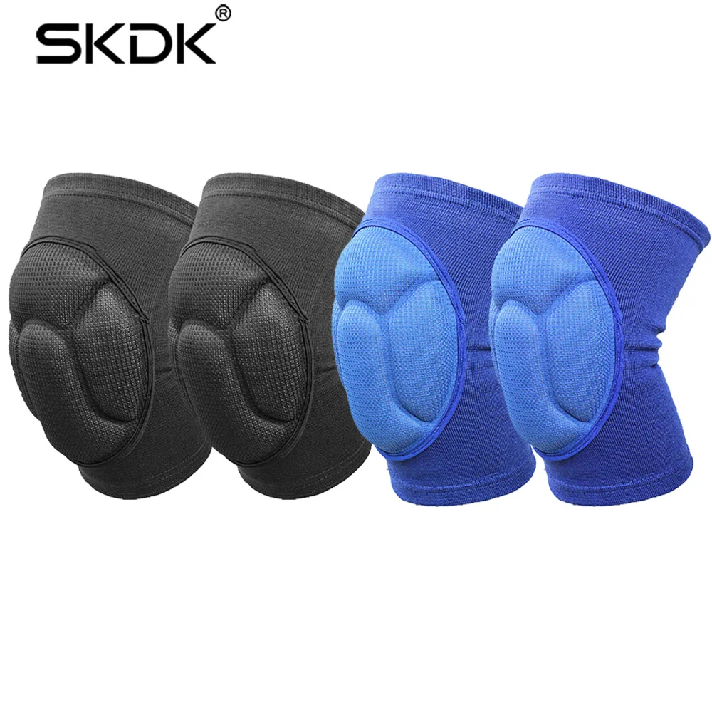 SKDK واقية الركبة منصات سميكة الإسفنج كرة القدم الكرة الطائرة الرياضة المتطرفة المضادة للانزلاق تفادي الاصطدام نيباد هدفين دعم