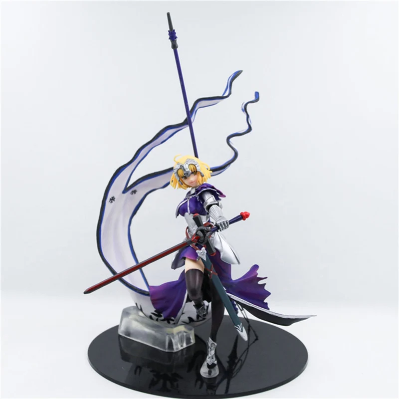 Fate/Grand Order фиолетовый Jeanne d'Arc фигурка 4 Ver. Jeanne d'Arc ПВХ фигурка игрушки Brinquedos аниме 24 см - Цвет: A Original Box