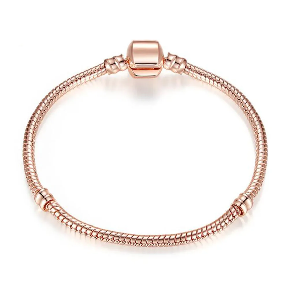 0 : Buy THLIVEOU Hot Sale 16 23CM Rose Gold Silver Color Snake Chain Bracelets for ...