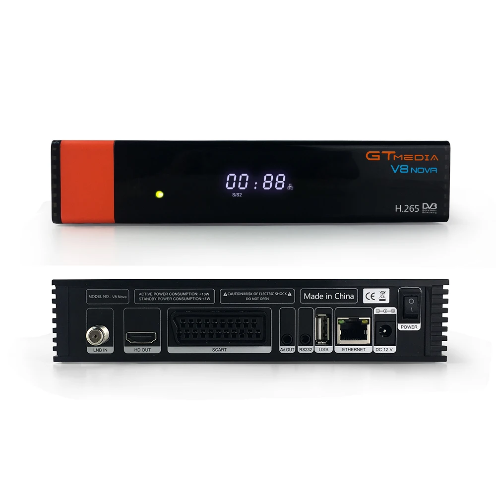 

2018 new Gtmedia V8 NOVA same as V9 SUPER, DVB S2 satellite receiver, Builtin wifi, support H.265, AVS+ upgraded on V8 super 1pc