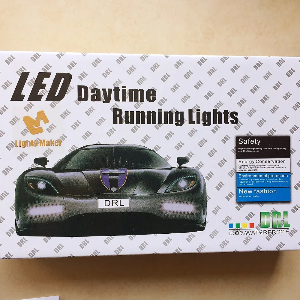 2 шт. 12 в 10 Вт супер яркий 5 светодиодный E4 алюминиевый корпус водонепроницаемый DRL Светодиодный дневной светильник для автомобиля E4
