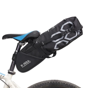 

B-SOUL Bolsa Sillin Bicicleta Mtb Saddlebag 12L Fietstassen Bike Pack Big Capacity Volume Rainproof Cycling Bicycle Seat Bag