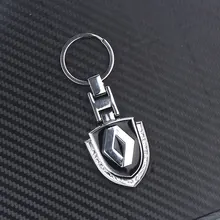 Стильный 3D металлический автомобильный брелок для ключей, автомобильный брелок для Renault Megane 2 3 Duster Logan Clio Laguna2, автомобильные аксессуары