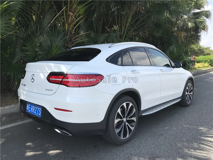 Для Mercedes Benz GLC спортивный режим алюминиевый сплав Серебряный Топ Багажник на крыше автомобиля боковое украшение бара отделка