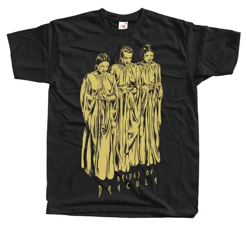 

The Brides Of Dracula Movie Poster Men Funny Tshirt Harajuku Top Tshirts 3D Print T-Shirt Skull T-Shirts Plus Size Men