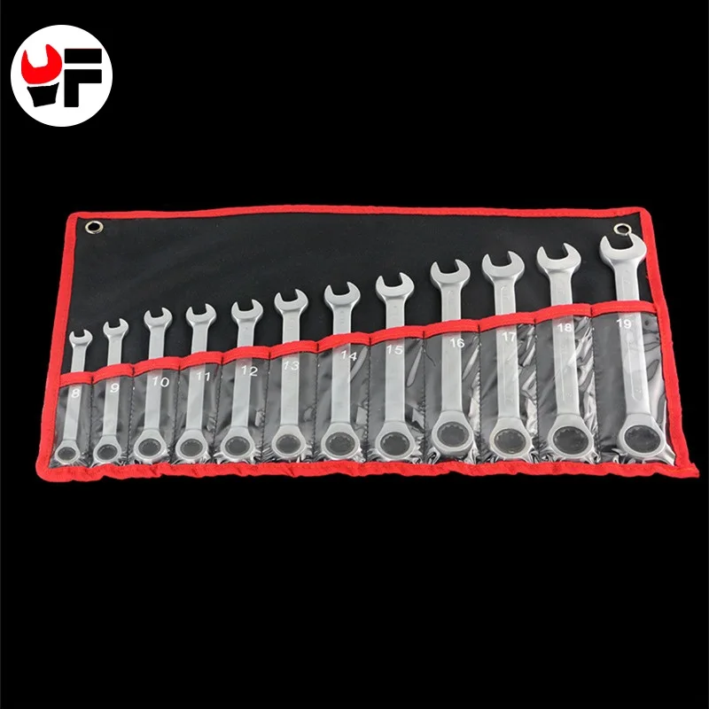 YOFE 8 19mm 12pcs/set Ratchet Wrench Tool Set For Car Repair Tools Key