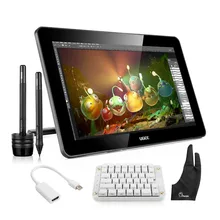 Buy Ugee HK1560 15.6 Inches IPS HD Graphics Monitor Drawing Display+ Parblo Mechanical Gaming Keyboard+ Adapter+Protector+ Glove