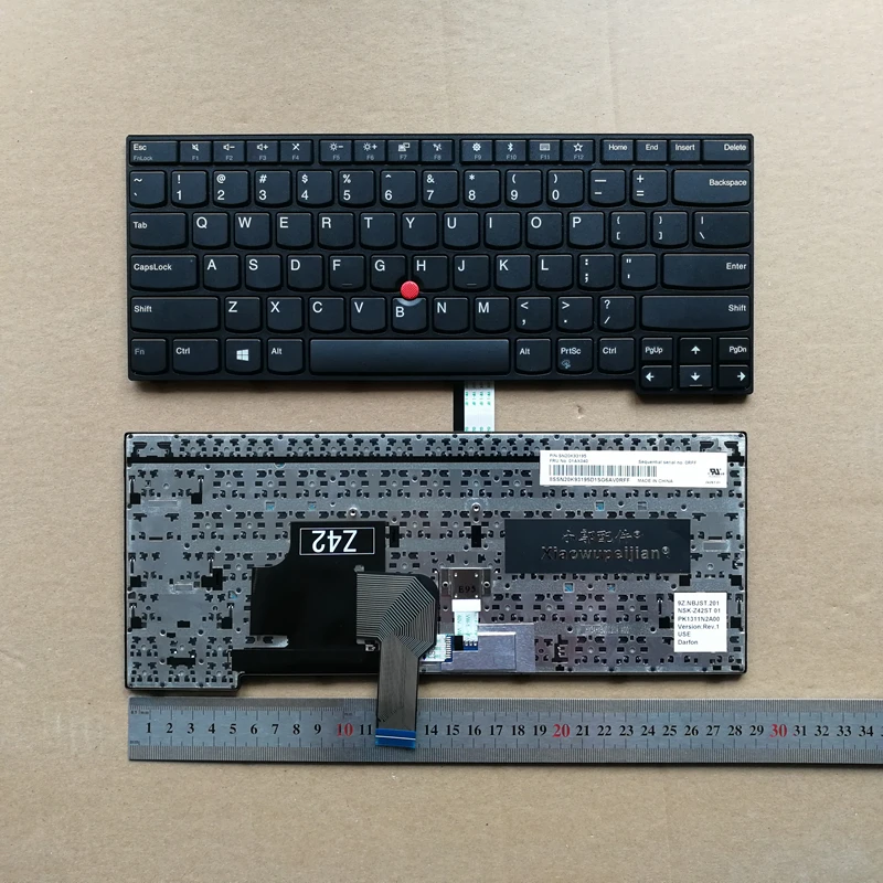 Teclado do Portátil para Ibm Novo Thinkpad E470c Inglês Preto Eua E470 E475