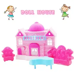 Популярные большие претендует принцесса Кукольный дом игрушка Большой Семья дом для сюрприз куклы девушки развивать интеллект игрушки M5