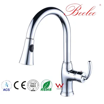 

Beelee Kitchen Faucet Europe Style Deck Mounted Faucet Modern Single Handle Faucet Chrome/nickle Ceramic Plate Spool Tap