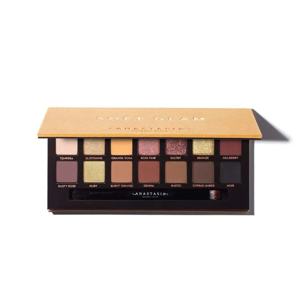 soft galm Anastasia Beverly Hills Eyeshadow Palette- Alyssa Riviera Norvina The New Nude Eyeshadow Palette Makeup Set DIPBROW Pomade - Цвет: soft galm