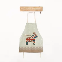 London Horse Apron Cooking Apron Funny Novelty BBQ Party Apron Naked Men Women Kitchen Cooking Apron Delantal Cocina Retro