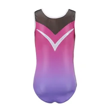 Детский балетный гимнастический костюм Одежда для танцев костюм без рукавов с бриллиантами для девочек